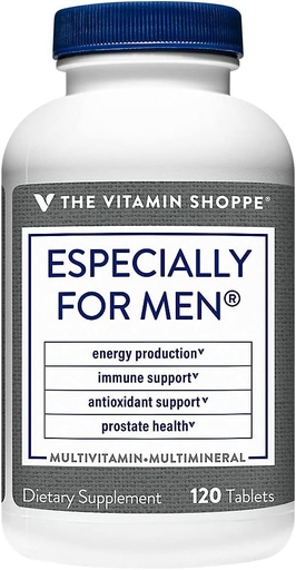 [BRSWKFQCCUEGCDDG] Vitamin Shoppe Xüsusi Men Multivitamin, Nutrient's & Herbs üçün Men's Wellness, Antioksidan Bu Support Energy Production, Immunity & Prostate Health (120 Tablet)