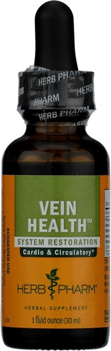 [BRSWIY35OEGQ23I7] Herb Pharm Vein Health Cair Herbal Formula untuk Cardiovaskular dan Sistem Sirkulasi Dukungan, 1 Fl Oz