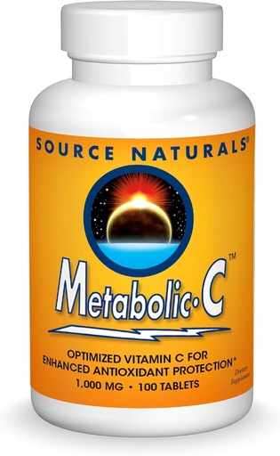 [BRSWIY3QOAIBEG3O] Source Naturals Metabolic C, 1000mg Vitamin C - 100 Tablets