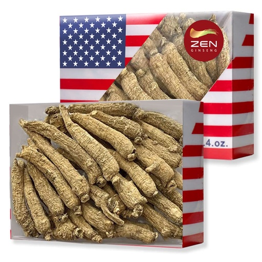 [BRSW2GAEBEGRQFD7] 2 Boxes of Hand Selected American Ginseng Root-Small Tail (4oz/Box) 西洋参/花旗参 Panax Ginseng. Boosts Body Immunity, Energy & Stamina for Man & Women (8 Oz.)