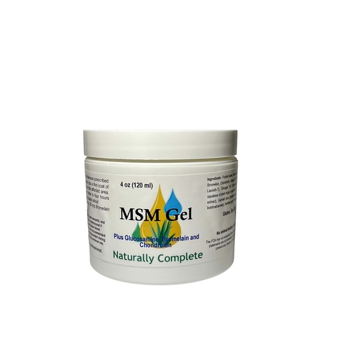 [BRSWGZYECUDREGTK] MSM Cream Plus Glucosamine Bromelain & Chrondroitin 4 oz. Jar