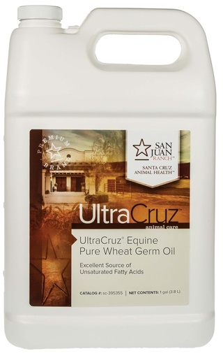 [BRSWIHL5AV6RYGTI] UltraCruz-sc-395355 Pure Wheat Germ Oil Supplement for Horses and Livestock, 1 Gallon