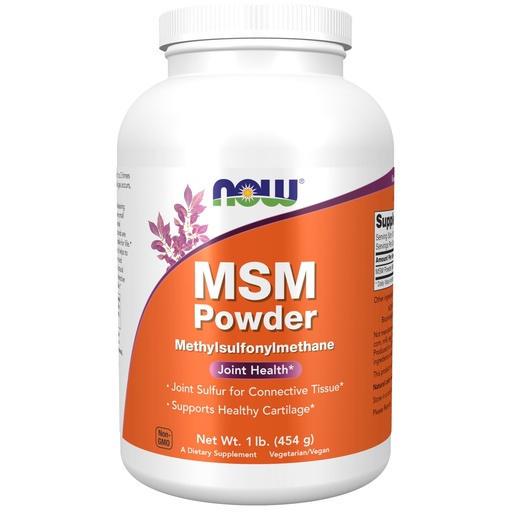 [BRSWIY32BQNBUAIV] NOW Foods Supplements, MSM (Methylsulfonylmethane) Powder, Supports Healthy Cartilage*, Joint Health*, 1-Pound