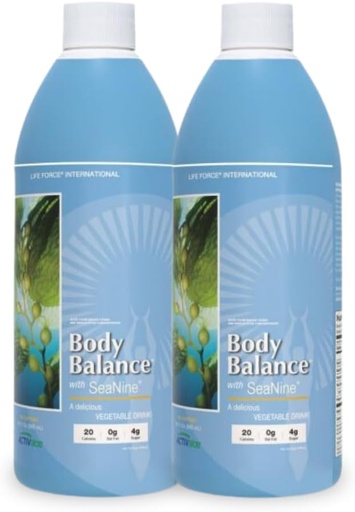 [BRSWYH34C55A4ADX] Youngevity Body Balance Land & Sea Plant Based Nutrition - Sea Vegetables, Kelp, Nori, Honey, Aloe Vera, and More - 75+ Nutrients w/Vitamins, Minerals, Amino Acids - (32 Fl Oz) (2)
