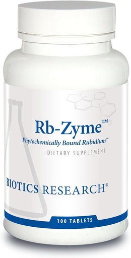 [BRSWGFD2A4FRMG3P] Biotics Research Rb Zyme Whole Food Rubidium Source, Ultra Trace Mineral, Glandular Health. 100 Tablets