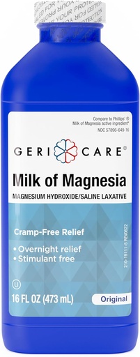 [BRSWGCALB4AQAEY4] GeriCare Magnesian maito, magnesiumhydroksidi 1200 mg