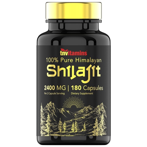 [BRSROHD3C54B4YDU] tnvitamins Shilajit Capsules 2400 MG - 180 Capsules | 100% Pure Himalayan Shilajit Resin Capsules for Men & Women | Three Month Supply! | Non-GMO, Gluten-Free