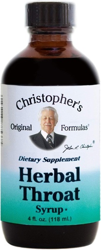 [BRSWIFQROYBAK332] Christopher 's Original Formulas Herbal Throat Syrup - 4 oz 124; Lembut, Herbal Dukungan untuk Seasonal Wellness