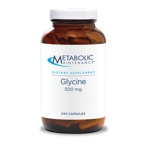 [BRSWIYIZCINRE2LC] Metabolic Maintenance Glycine - 500 mg Glycine - Calm & Sleep Support - Vegetarian Capsules - No Unnecessary Fillers or Preservatives - 240 Servings - 240 Count