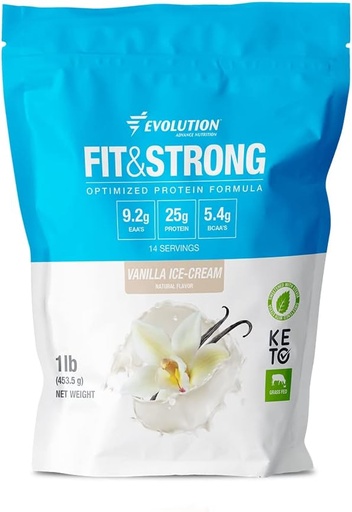 [BRSRM2YHDMMQOYDV] Evolution Advance Nutrition Grass Fed 100% Whey Protein Powder – Pure Protein Powder with BCAA, Quick Absorbing and Fast Digesting for Optimal Muscle Recovery – 1 Pound (Vanilla)
