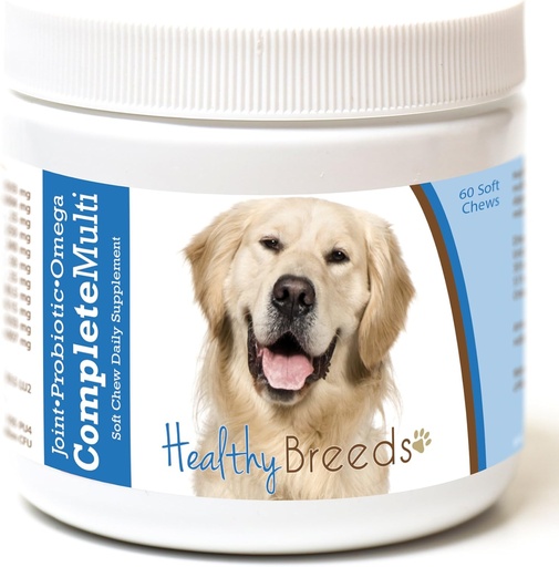 [BRSWGEICCNYAI2Q3] Breeds en bonne santé Golden Retriever Tous en une seule multivitamine Soft Chew 60 Comte