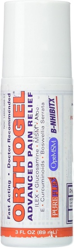 [BRSWIZ37AECA23Q5] Orthogel Advanced Cold Therapy Pain Relief Gel Roll On, 3 oz (Pack of 3)