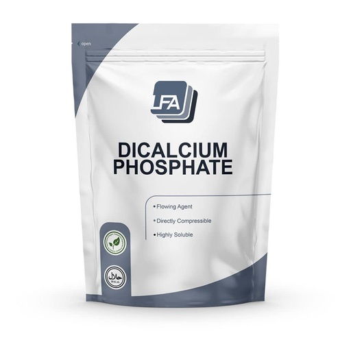[BRSWGBT2OV5BQHTH] Dicalcium Phosphate Dihydrate DCPD Powder - 1 kg (2.2 lb) - Tablet & Capsule Flowing Agent - Food Anti-Caking Agent & Supplement Filler