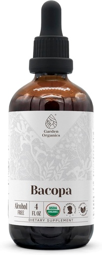 [BRSROYINB4MWAYL7] Bacopa USDA Organic | Alcohol-Free Extract, Organic Herbal Drops, Supplement, Relaxation, Positive Cognitive Effect | Tincture Made from 100% Organic Bacopa (Bacopa Monnieri) Dried Herb 4 oz