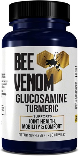 [BRSWYYD5PIMQKE3J] GenRestore: Bee Venom Dietary Supplement - Glucosamine Turmeric Blend, Improves Joint Health, Mobility and Comfort Supplement - Extra Strength Pills - Natural Health Complex – 60 Capsules (1)