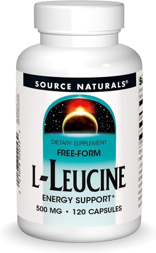 [BRSWIY34BMMAM2TK] Source Naturals L-Leucine, 500mg, 120 Capsules