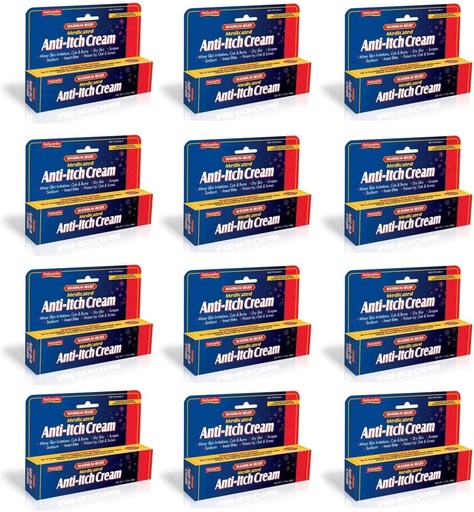 [BRSWGHDRAAMQYETJ] Maximum Relief Medicated Anti-Itch Cream 12 Pack