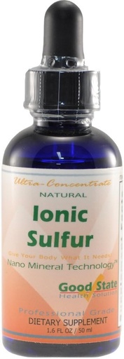 [BRSWIFQTCZYA2EL2] Good State Liquid Ionic Minerals - Sulfur Ultra Concentrat - (10 kropli równa się 30 mg) (100 porcji na butelkę)