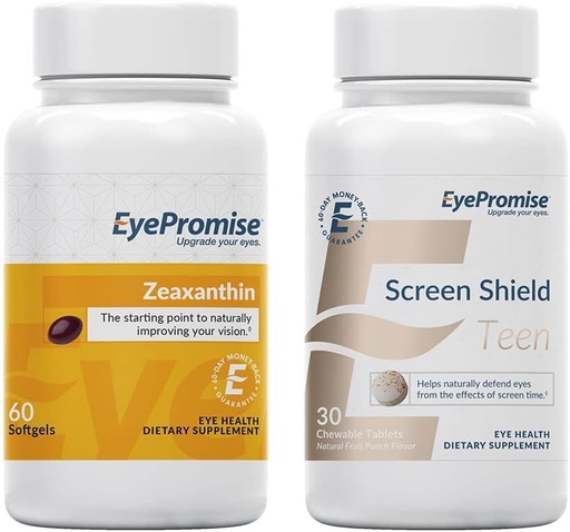 [BRSW2BA3PMAQIFD4] EyePromise Zeaxanthin Eye Vitamin and Screen Shield Teen Chewable Eye Vitamin