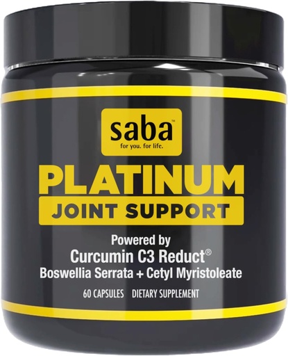 [BRSRMBQRBYMAOE32] Saba Platinum: Joint Support - Fast-Acting and Potent Formula – 60 Capsules