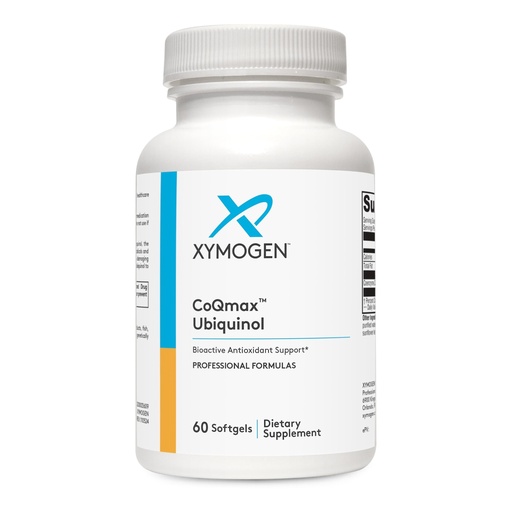 [BRSWIZIZOYPQG23E] XYMOGEN CoQmax Ubiquinol - 200mg CoQ10 - Patented Stabilized Form - Coenzyme Q10 for Antioxidant Brain & Heart Health Support - 60 Softgels