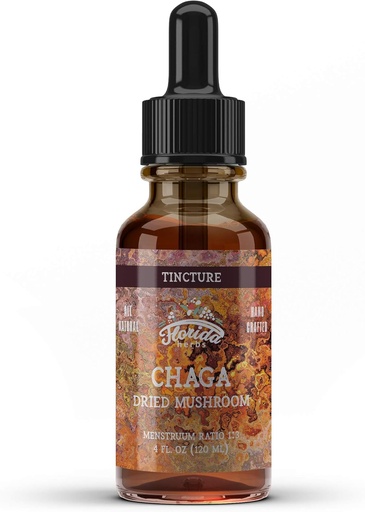 [BRSWGFQZCABA2EY7] Chaga Tincture, Wild Harvested Chaga Extract (Inonotus obliquus) Dried Mushroom