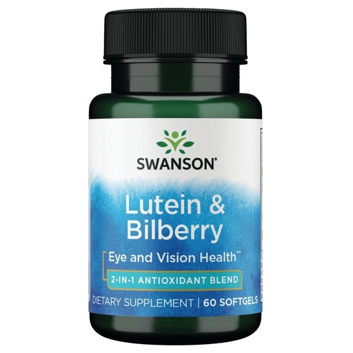 [BRSWGEL4PMAWEHQ2] Swanson Standardized Lutein & Bilberry 60 Sgels