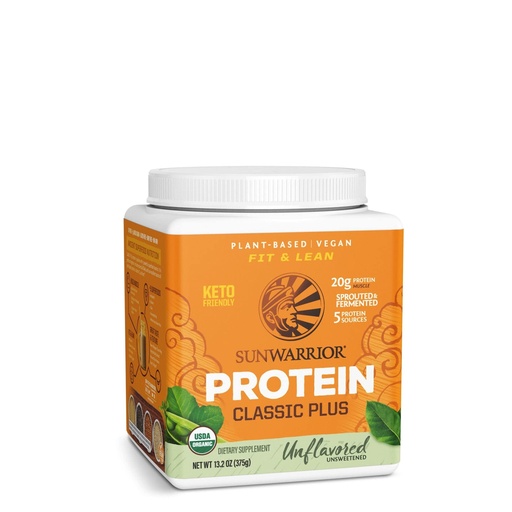 [BRSWGYD2AAIW2FIY] Clean Vegan Protein Powder Unflavored | Organic Protein Powder Plant Based Formula with 5 Superfood Blend Sprouted & Fermented | Non-GMO Low Carb Soy Dairy & Gluten Free (Unflavored, 15 Servings)