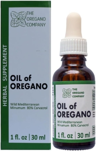 [BRSROCAZBB6QIETU] THE OREGANO COMPANY- Oil of Oregano | 1 fl. oz 30 ml | Liquid, Drops | Vegan | Vegetarian | Aceite De Oregano | Edible Food Grade Supplements | High Natural Carvacrol Potency| Wild Oregano Oil Extract