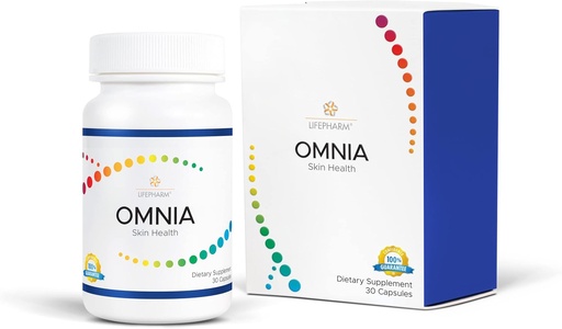 [BRSW2CT7PJ7AGA3X] Omnia - Skin, Hair, and Nails Supplement - Triple Acting Complex for Healthy and Glowing Skin - Features a Natural Blend of Vitamins, Minerals, Collagen and Other Superfoods - 30 Capsules