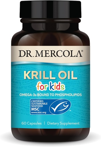 [BRSWGYIYO4IWYYA4] Dr. Mercola Kids Krill Oil Capsules, 60 Count