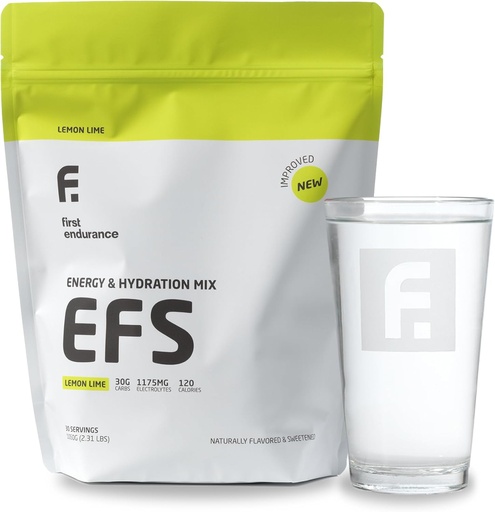 [BRSRAZ36BMBWC3TB] EFS Hydration & Endurance Drink Mix - Premium Carbohidratlar Enerji ve Performans için, Hızlı Rehidrasyon ve Koşu, Bisiklet ve Triathlon Beslenme | Isotonik Enerji Yakıt | Limon-Lime