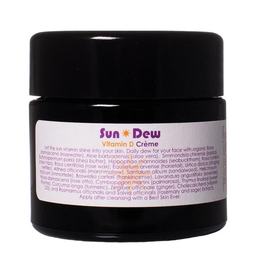 [BRSWGZANCUMWMCLF] LIVING LIBATIONS - Organic Sun Dew Transdermal Vitamin D Crème | Natural, Wildcrafted, Vegan Clean Beauty (3.38 oz | 100 ml)
