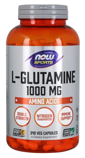 [BRSWI2YCOUIRCDQ3] Тепер Продукти L-Glutamine 1000 мг - 240 капсули