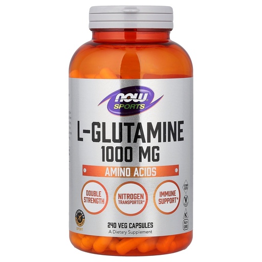 [BRSWI2YCOUIRCDQ3] Now Foods L-Glutamine 1000 mg - 240 Capsules