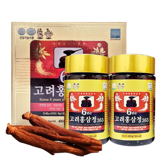 [BRSWIGYABUCBUH34] HongSamJeong, Korean 6years Root Red Ginseng Gold Extract, Saponin, Panax, 8.5 Ounce (Pack of 2)