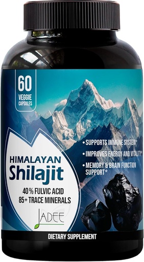 [BRSROBQ2DIHA2ETU] 5000mg Himalayan Shilajit Capsules for Men & Women - 40% Fulvic Acid + 85+ Trace Minerals