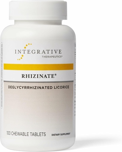 [BRSWIYY6CYFGA2I3] Integrative Therapeutics Rhizinate - Digestive Supplement for Gut Health Support* - Intestinal Health Support* - Vegan, Gluten-Free & Dairy-Free - 100 Chewable Tablets (33 Servings)