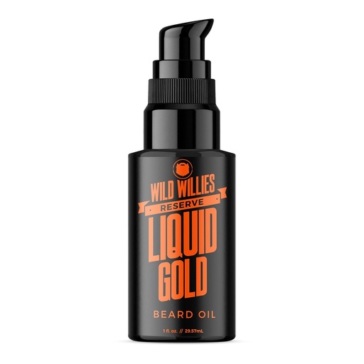 [BRSROCAFCN6RUEL7] Wild Willies Liquid Gold Beard Oil for Men - Beard Softener Infused with Essential Oils Nourishes & Hydrates Facial Hair - Beard Growth Oil for Healthy Mustache & Daily Grooming Routine, 1 fl oz