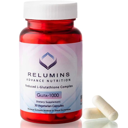 [BRSWGYIDCB5BU3LP] Relumins L-Glutathione Supplement Complex -Summer Glow Wellness - Advanced Reduced Glutathione 1000mg with Alpha Lipoic Acid for Smoother & Brighter Skin, Made in USA - 30 Caps