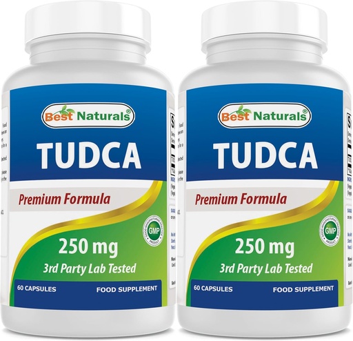 [BRSW2AYRCUCWYGTP] Sastra terbaik TUDCA 250mg (Tauroursodeoxycholic Acid) - 60 Veg Kapsul - 2 Bulan Supply (60 Cacah 1)) (60 Cacah (Paket 2))