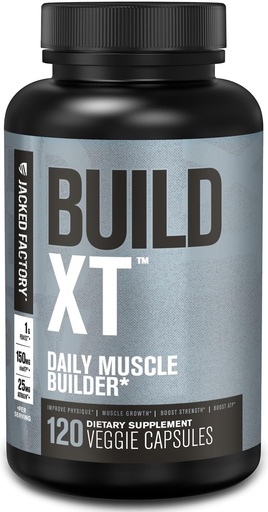 [BRSW2AQ2DJ7AM3TB] Ge Jacked Factory Build-XT Daily Muscle Builder & Performance Enhancer - Muscle Building Supplement for Musclear Strength & Growth 