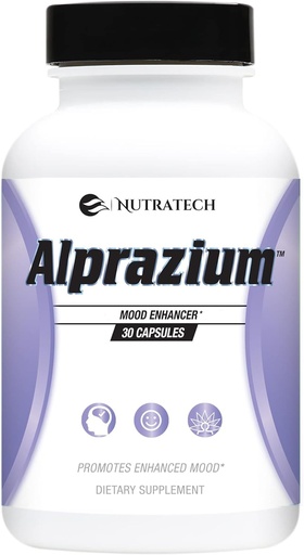 [BRSRMCAYAAIBOHTU] Alprazium - Natural Stressi Relief lisä edistää parempaa mielialaa, rentoutumista ja rauhoittamista. (30 kapselia)