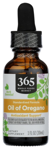 [BRSRMAYQCRYBEC37] 365 by Whole Foods Market, Oil of Oregano Liquid Extract, 1 Fl Oz