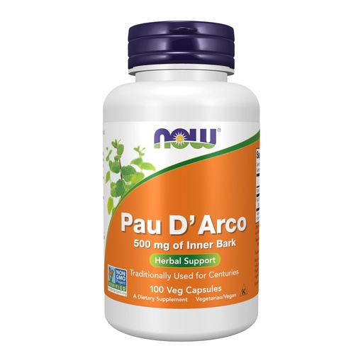 [BRSWIYT3PMCBEEL4] Now Foods Pau D'Arco Veg Capsule (500 mg) -100 Capsules