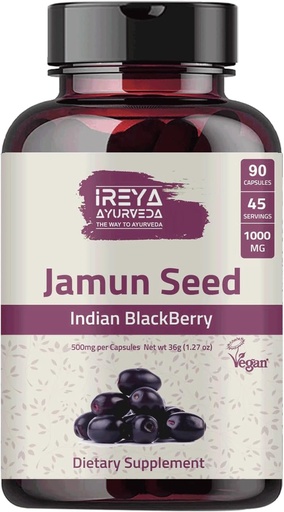 [BRSW2AQDAEHBOCI2] Jamun Seme 1000mg (90 kapsul) - indijski BlackBerry (Eugenia Jambolana)