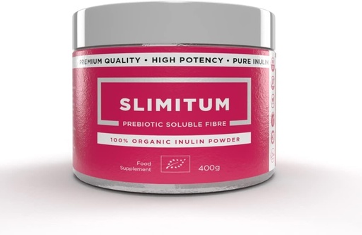 [BRSRM2T3CR6B4E34] SLIMITUM Organic Inulin Powder (Agave) - 01 Pack Inulin Prebiotic Fiber for Colon and Gut Health, Premium Quality, Intestinal Support - 400g