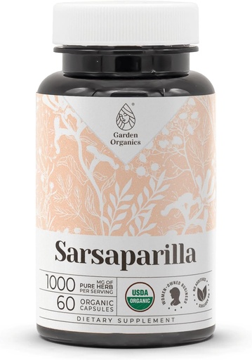 [BRSROAYTOYMGGCIU] Sarsapa goril·la USDA Orgueic 60 Capsules  High-Podentència Natural suplementari  Ronald Crestified Vegeta Capsule i Sarspabril (Hemids indicus) Drad Root60 Capules)