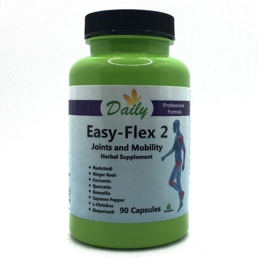 [BRSWG2YQPIHQ2FY2] Daily Manufacturing Easy-Flex 2™ (Andrographis Paniculata, Boswellia Extract, L-Histidine, Curcumin (Turmeric), Quercetin, Black Pepper Extract, Ginger Root Powder & Cayenne Pepper)