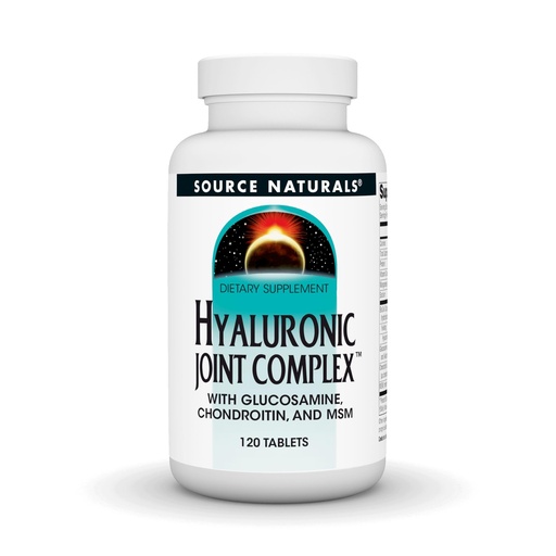 [BRSWIYQOAUAQIF3I] Source Naturals Hyaluronic Joint Complex with Glucosamine, Chondroitin & MSM Extra Strength - 120 Tablets